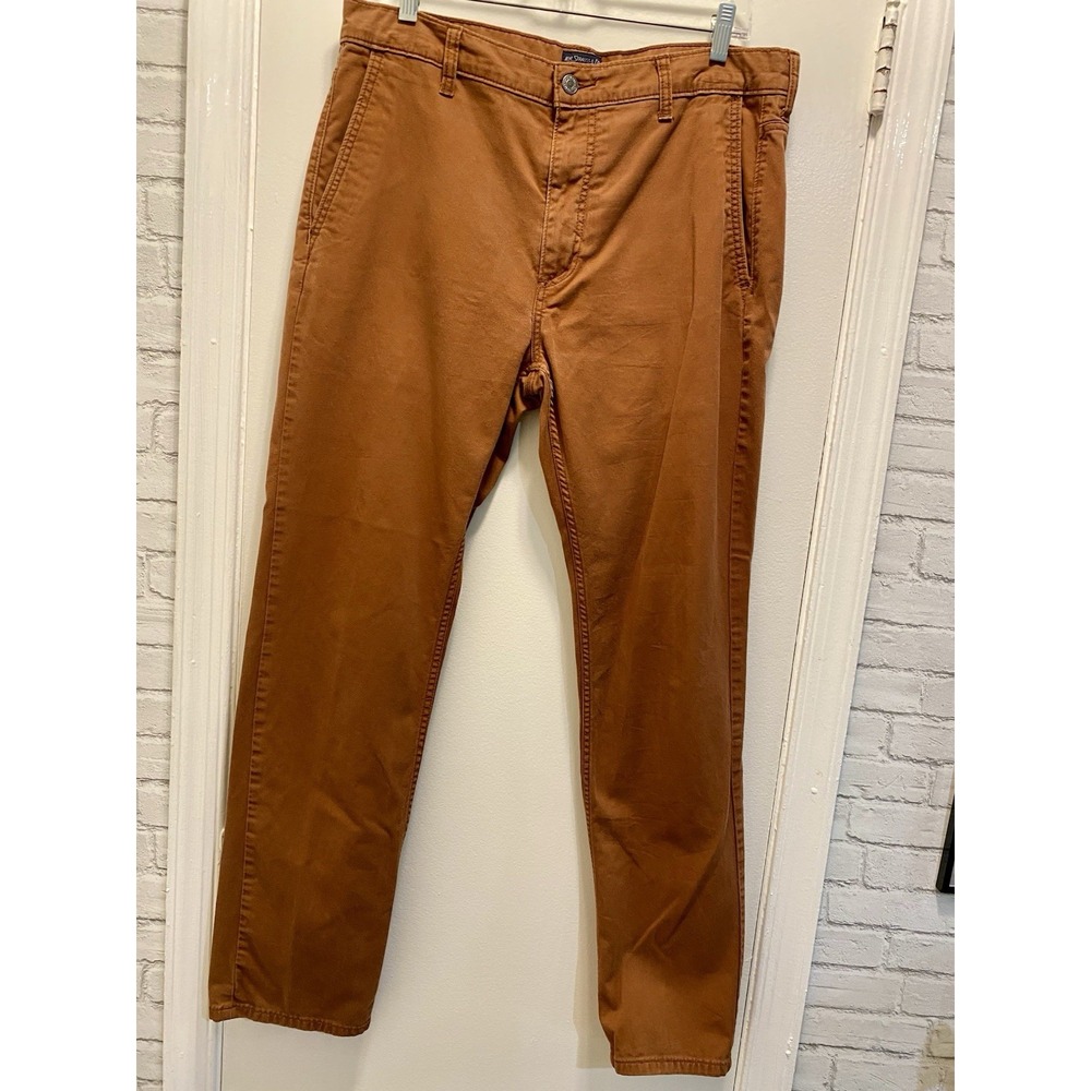 Levi Strauss 1315 Mens Pants 34x32 Burnt Orange Copper Brown Straight Leg